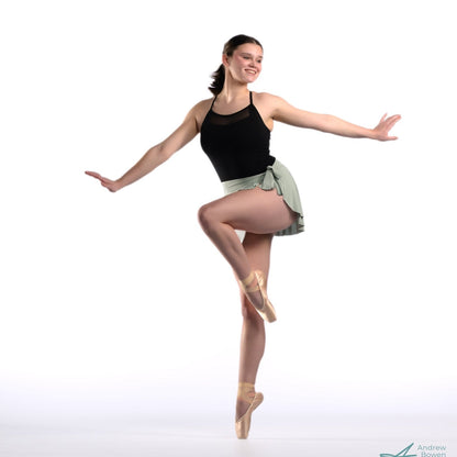 Pistachio Light Green Ballet Wrap Skirt - Demi