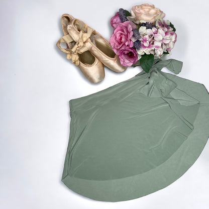Pistachio Light Green Ballet Wrap Skirt - Demi