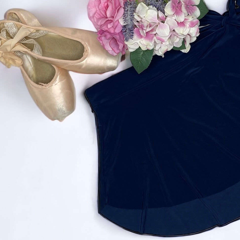 Navy Blue Ballet Pull On Skirt - Demi