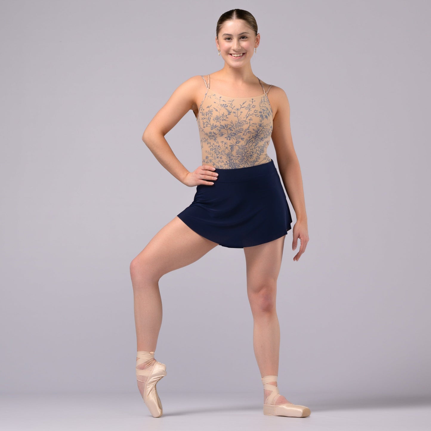 Navy Blue Ballet Pull On Skirt - Demi
