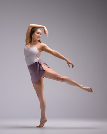 Light Purple Ballet Wrap Skirt -  Lavender Mist Demi Skirt