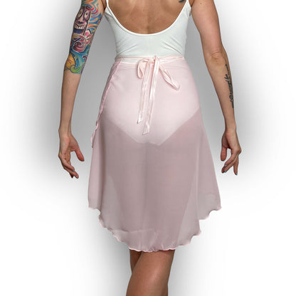 Pink Chiffon Ballet Wrap Skirt - Contemporary