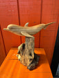 Wood Dolphin On Root Base-2 Sizes