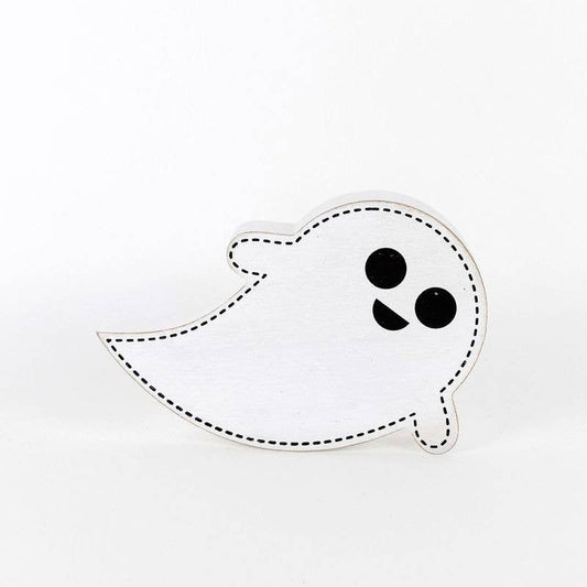 Wood Ghost Cutout 8.25" Halloween Decor