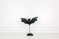 Halloween Wooden Black Bat Cutout on Stand – Rustic Tabletop Decor 12"x11"