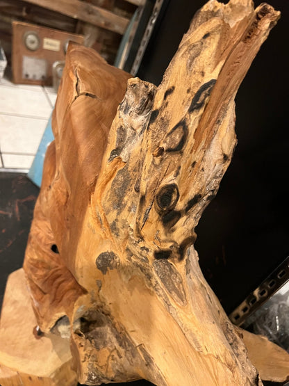 Wooden Horse Head Sculpture- 32"