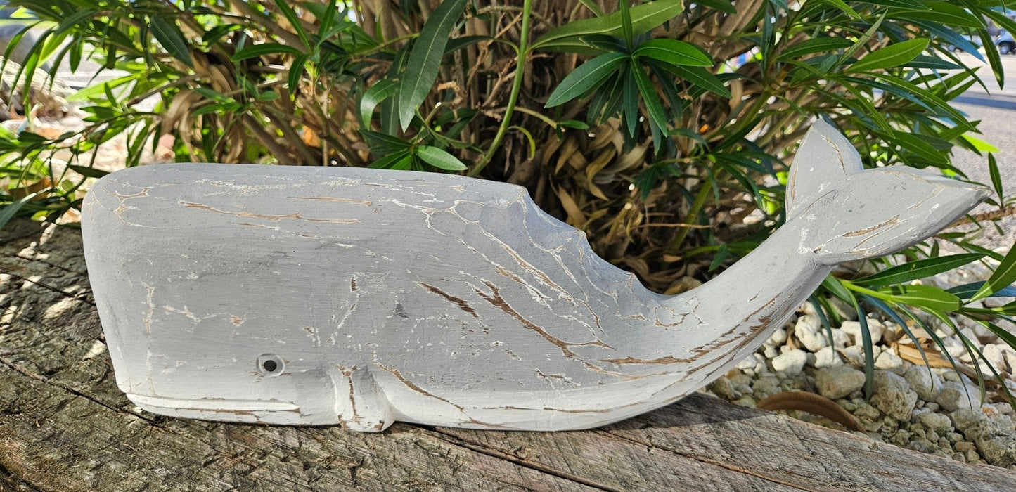 Wooden Whale Home Decor – 5 Colors Available
