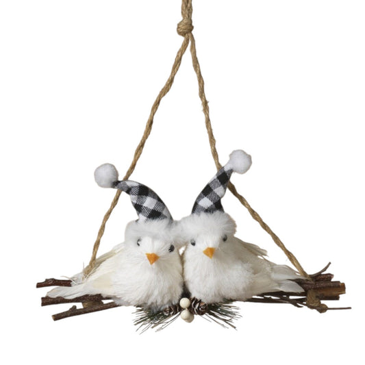 Charming Winter Birds Ornament