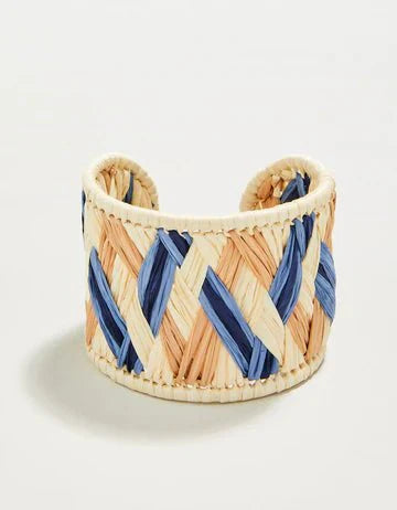 Woven Cuff Natural/Blue