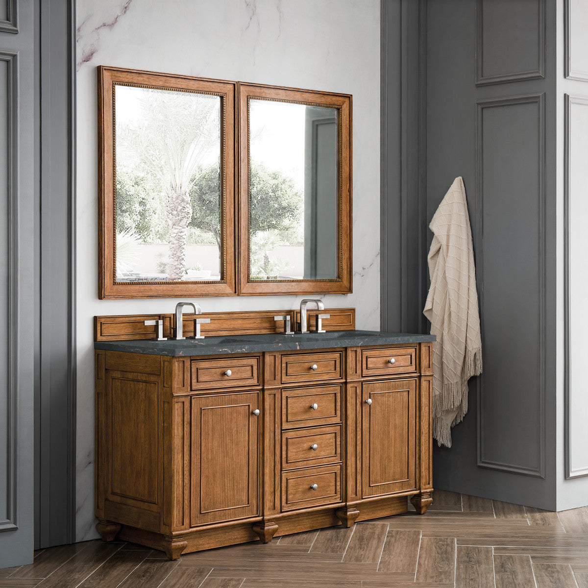 Bristol 60" Double Vanity Cabinet