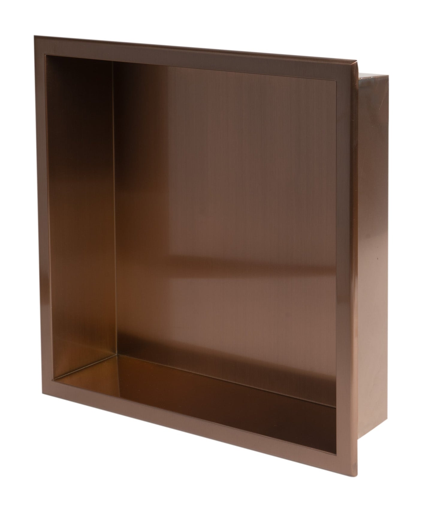 ALFI brand ABNP1616 16" x 16" Steel Square Single Shelf Shower Niche