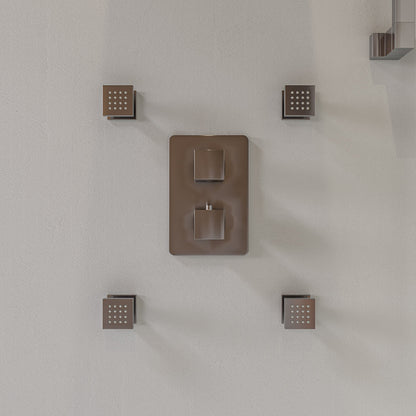 ALFI brand AB2287 3 Way Thermostatic Shower Set with Body Sprays