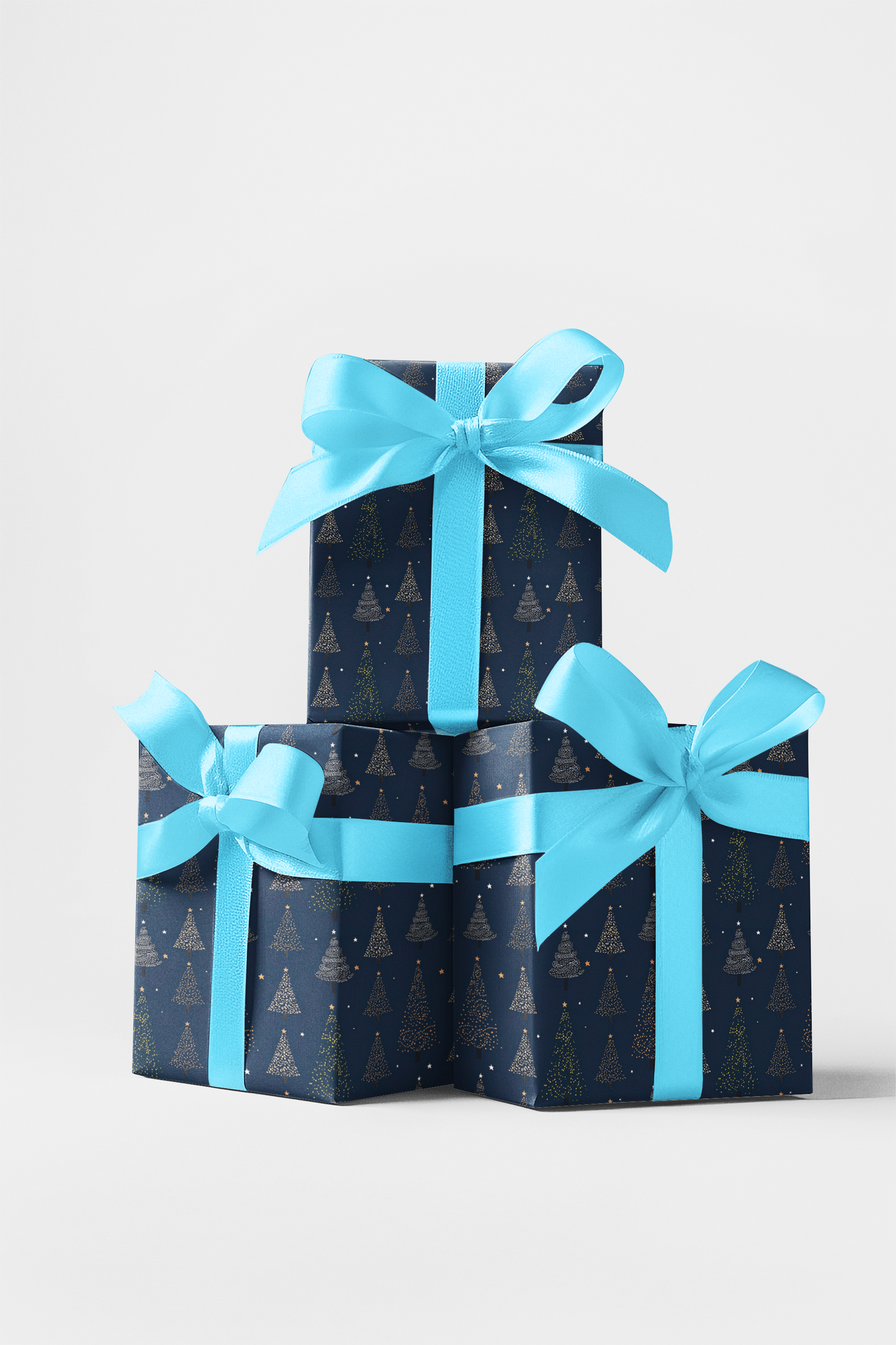 Night Christmas Trees