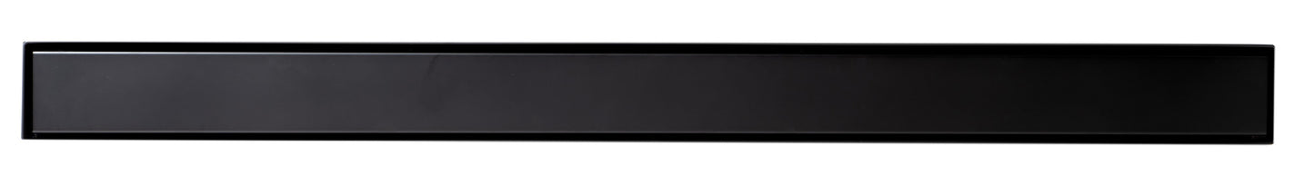 ALFI brand ABLD36B ABLD36B-BM 36" Black Matte Stainless Steel Linear Shower Drain with Solid Cover