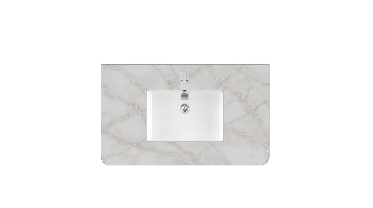 36" Single Radius Cut Top, 3 CM Silestone w/ Sink