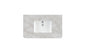 36" Single Radius Cut Top, 3 CM Silestone w/ Sink