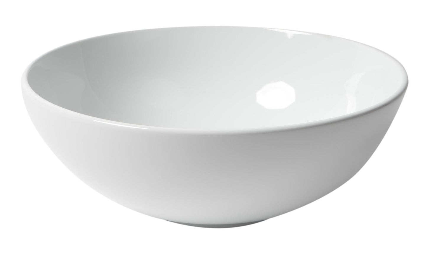 ALFI brand  ABC905 White 15" Round Vessel Bowl Above Mount Ceramic Sink