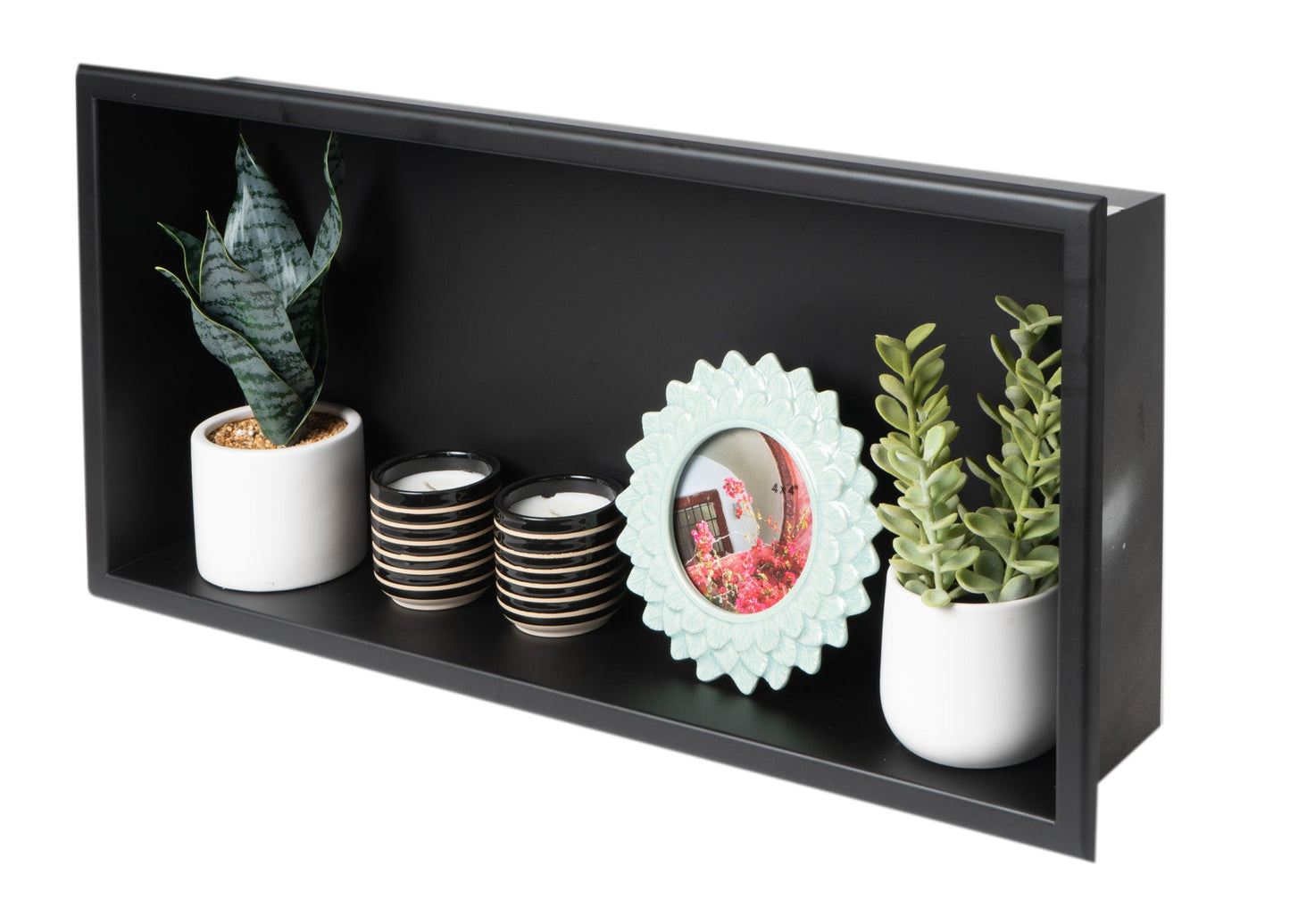 ALFI brand ABNC2412 24 x 12  Horizontal Single Shelf Bath Shower Niche