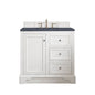 De Soto 36" Single Vanity Cabinet, Bright White