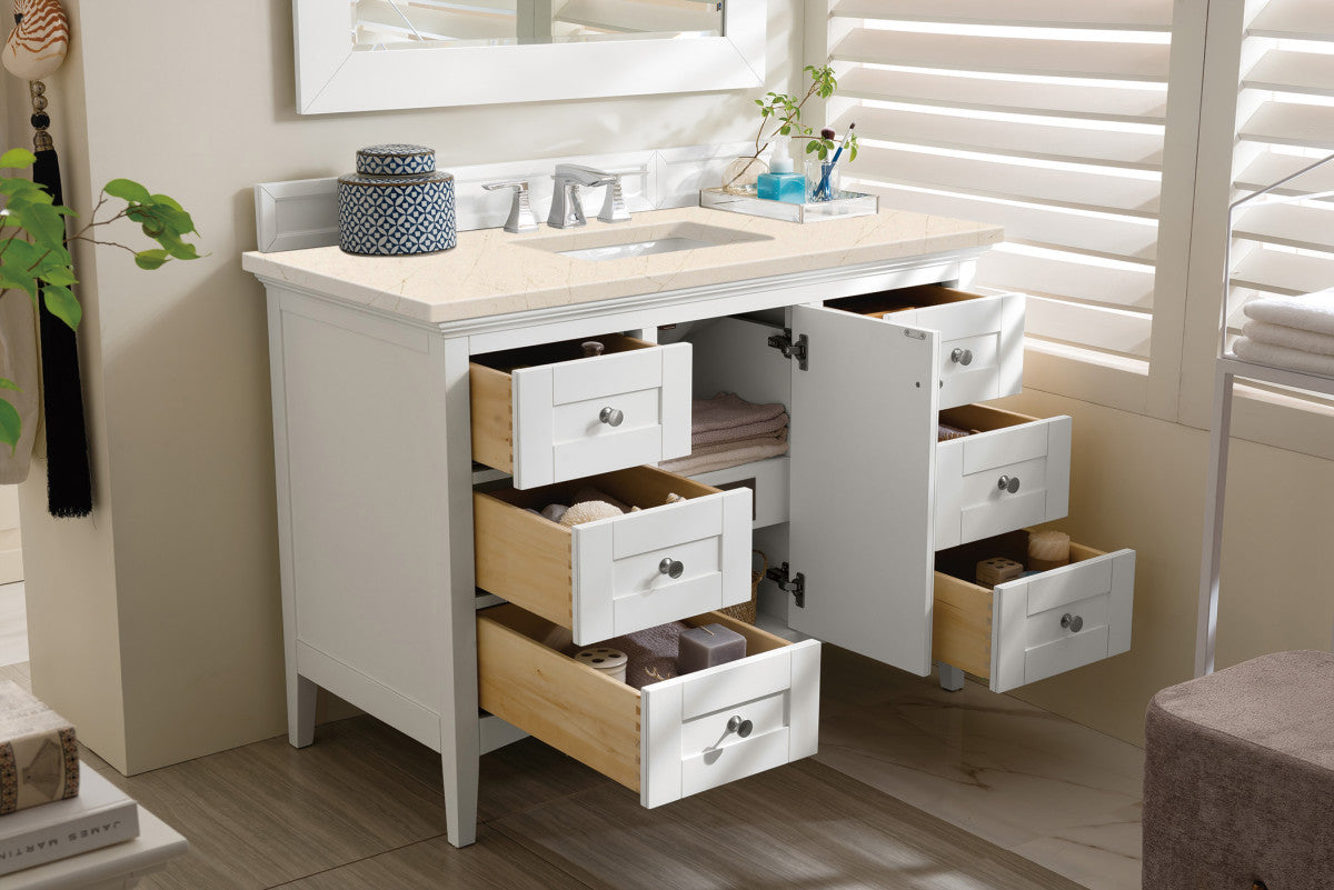 Palisades 48" Single Vanity Cabinet, Bright  White