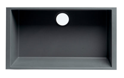 ALFI brand AB3020UM 30" Undermount Single Bowl Granite Composite Kitchen Sink