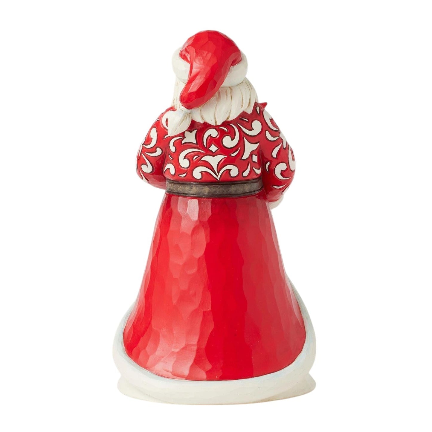 Blooms Of The Season Santa Figurine