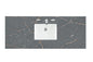 60" Single Top, 3 CM Silestone w/ Sink