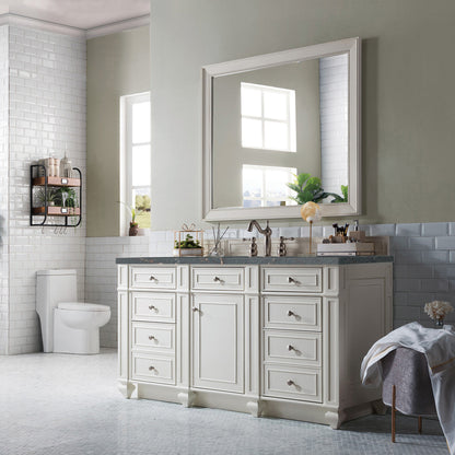 Bristol 60" Single Vanity Cabinet, Bright White