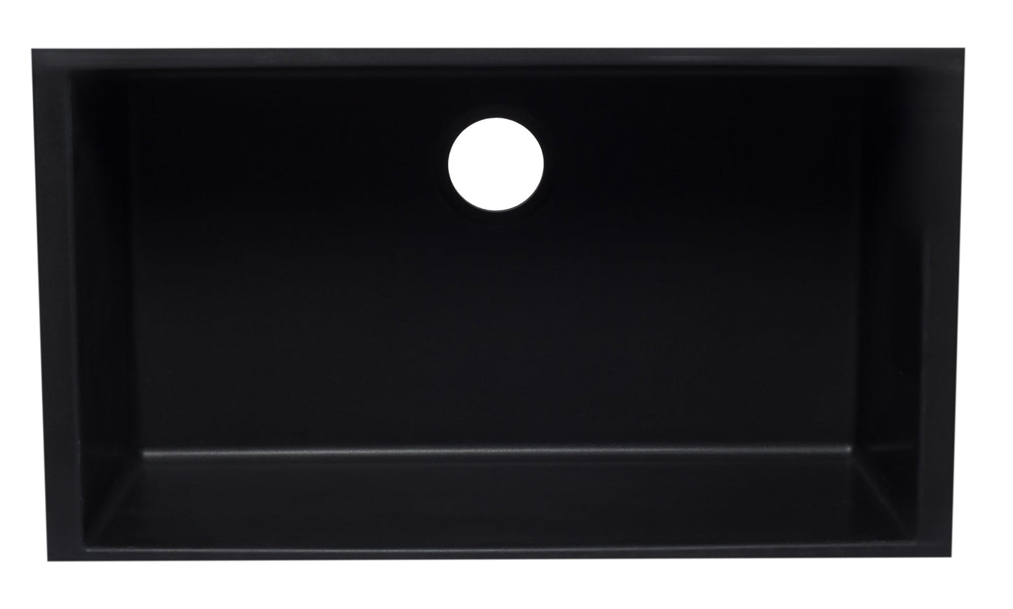 ALFI brand AB3322UM 33" Single Bowl Undermount Granite Composite Kitchen Sink