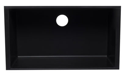 ALFI brand AB3322UM 33" Single Bowl Undermount Granite Composite Kitchen Sink