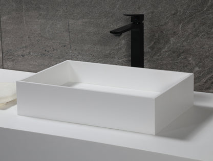 ALFI brand  ABRS2014 20" x 14" White Matte Solid Surface Resin Sink