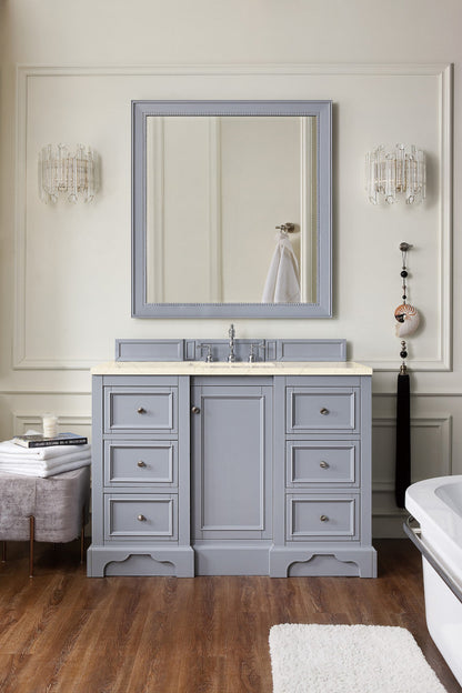 De Soto 48" Single Vanity Cabinet, Bright White