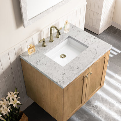 Laurent 30" Single Vanity Cabinet, Light Natural Oak