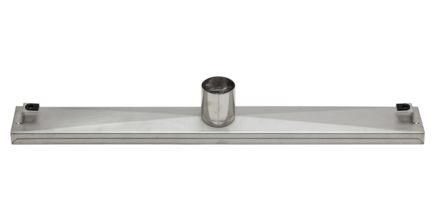 ALFI brand  ABLD24B-BSS 24" Modern Brushed Stainless Steel Linear Shower Drain with Solid Cover