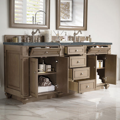 Bristol 72" Double Vanity Cabinet, Bright White