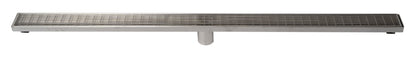ALFI brand ABLD47D ABLD47D 47" Stainless Steel Linear Shower Drain with Groove Lines