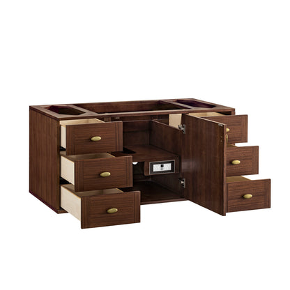 Amberly 48" Single Vanity Cabinet, Mid-Century Walnut