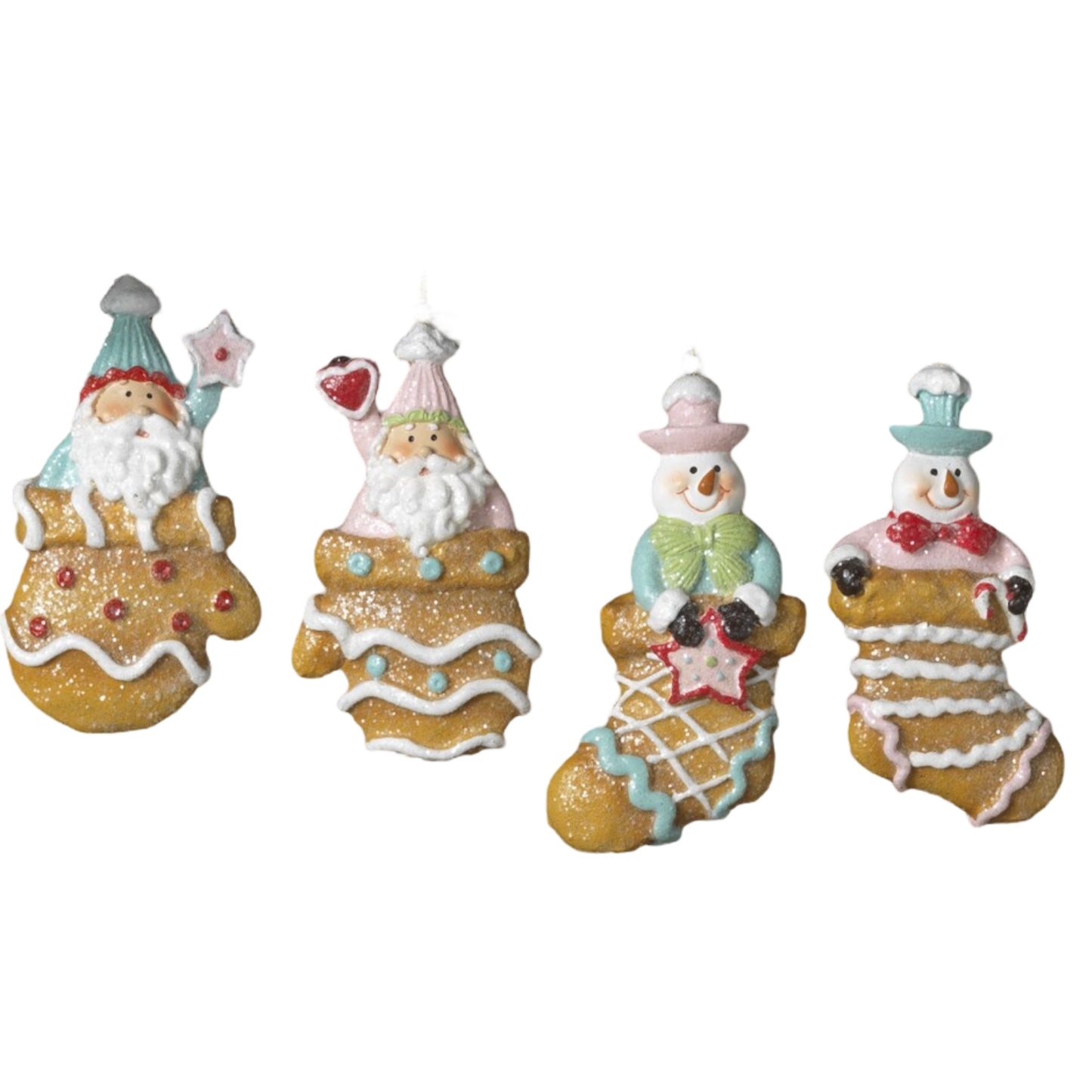 Whimsical Gingerbread Stocking Ornament -