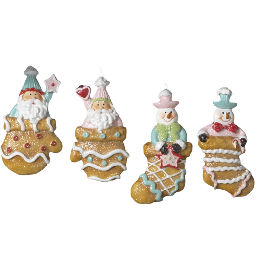 Whimsical Gingerbread Stocking Ornament -