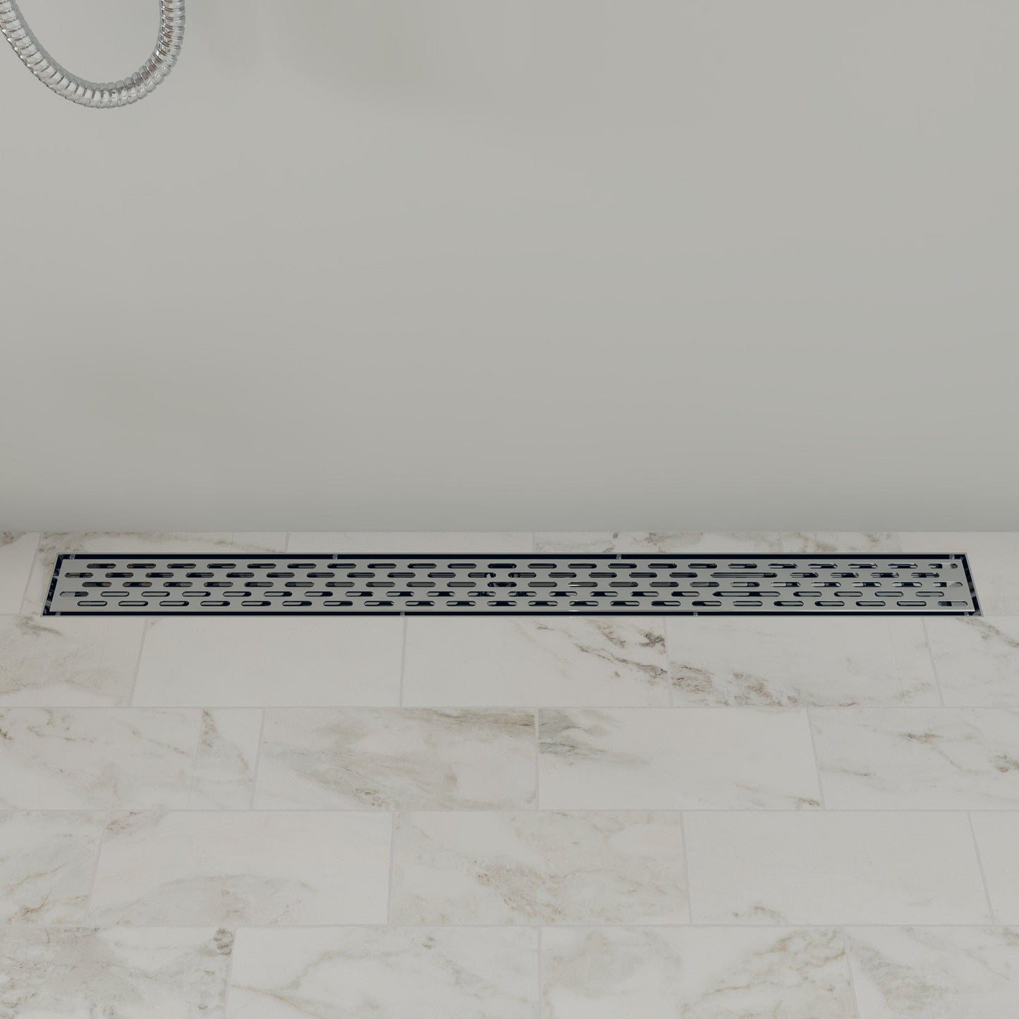 ALFI brand  ABLD36C 36" Modern Stainless Steel Linear Shower Drain with Groove Holes