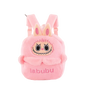 Cartoon Labubu Furry Backpack Children's Plush Backpack - Pink