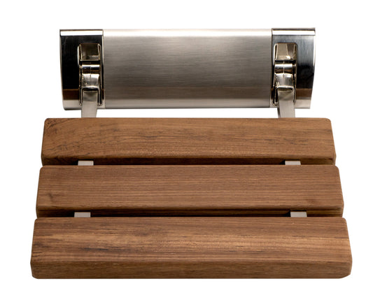 ALFI brand ABS14 14" Folding Teak Wood Shower Seat Bench