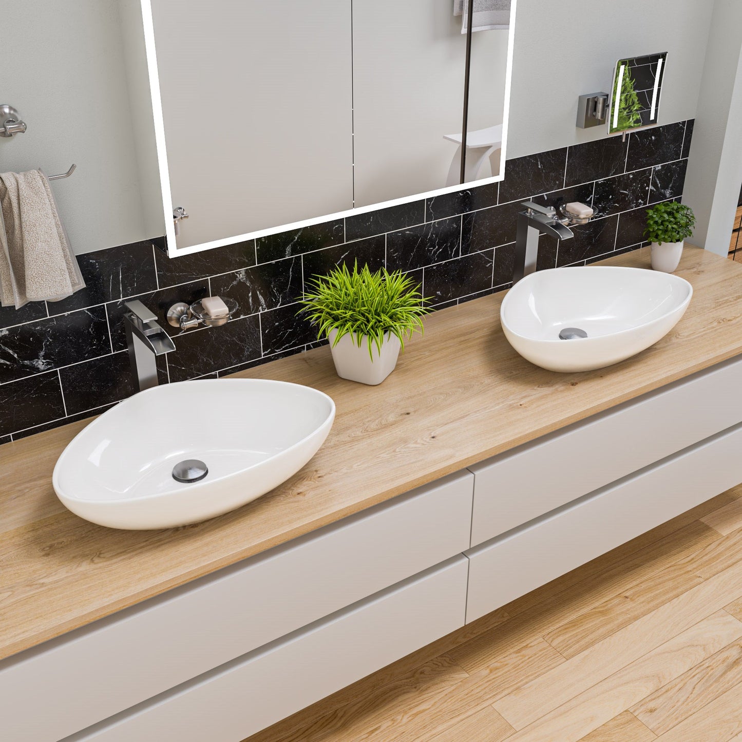 ALFI brand AB9521 6 Piece Matching Bathroom Accessory Set