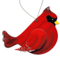 Wooden Cardinal Ornament - In flight Facing Right