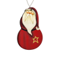 Jolly Santa with Star Ornament