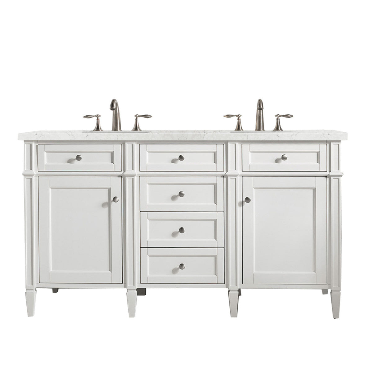 Brittany 60" Double Vanity in Bright White