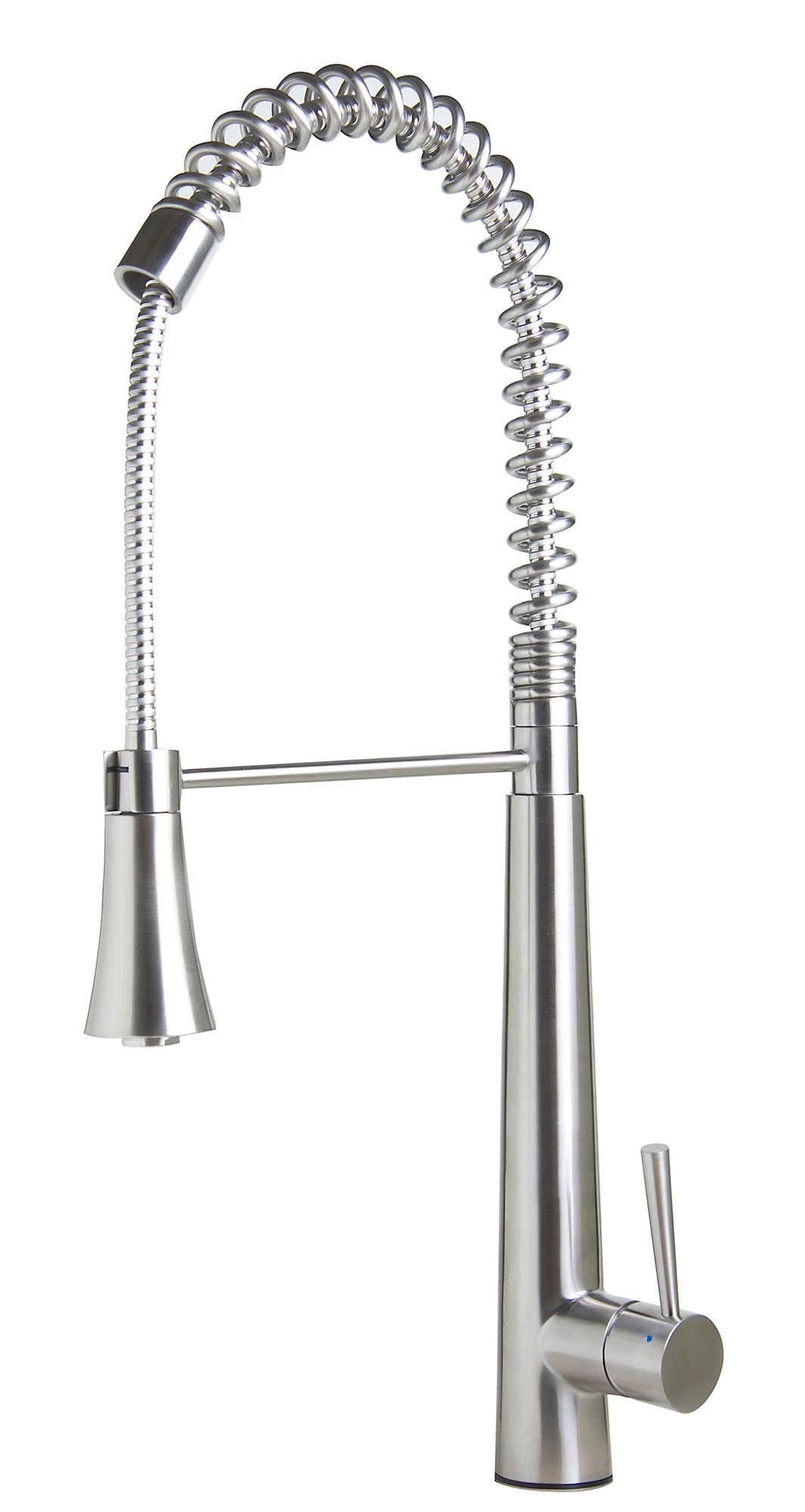ALFI brand  AB2039S Solid Stainless Steel Commercial Spring Kitchen Faucet with Pull Down Shower Spray
