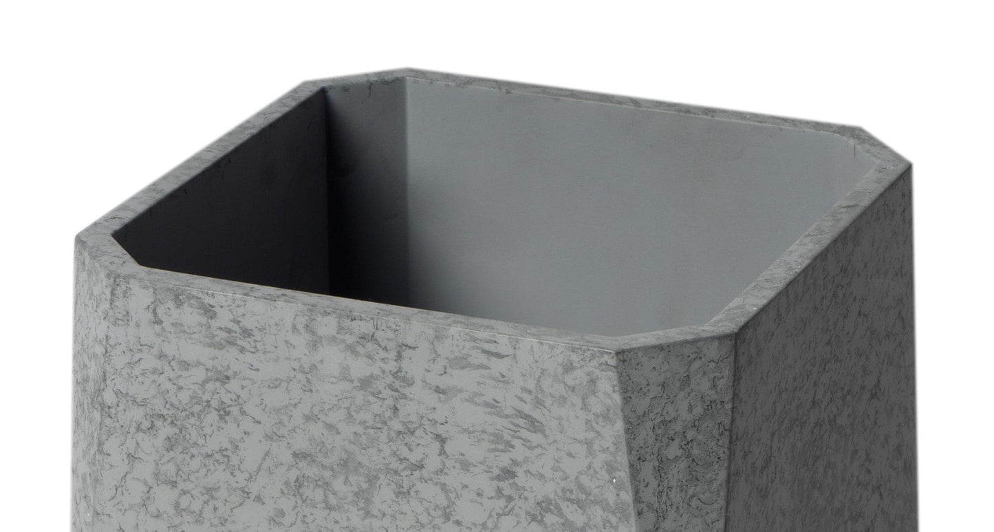 ALFI brand  ABCO1045 12" x 8" Concrete Gray Matte Waste Bin for Bathrooms