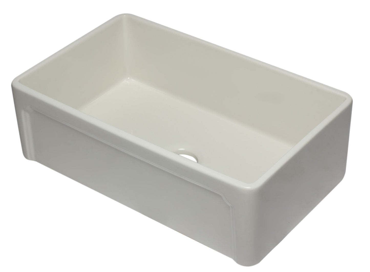 ALFI brand AB3320SB 33 inch Black Reversible Single Fireclay Farmhouse Kitchen Sink