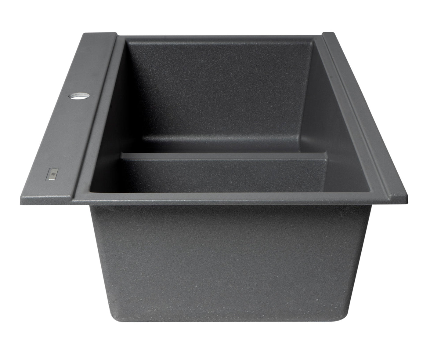 ALFI brand AB3418DBDI 33" Granite Composite Workstation Step Rim Double Bowl Drop In Sink with Accessories